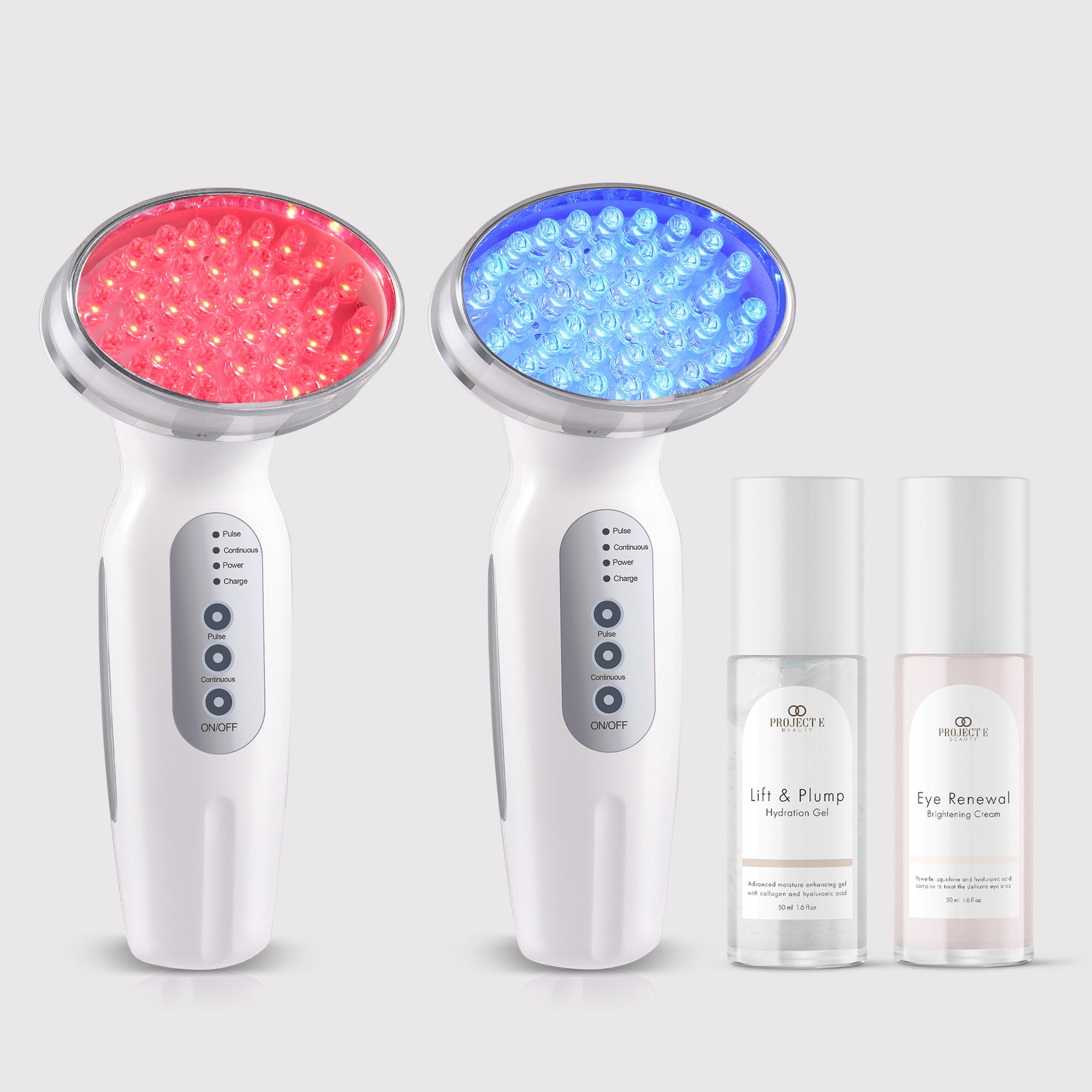 RED + BLUE Light Therapy Wand Set